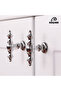 Crescent Chrome Knob Handle Luxury Country Kitchen Furniture Cabinet Drawer Handle - 6