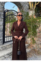 Women's Stylish Suit with Belt - Blazer & Pleated Skirt - 7