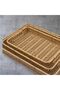 1Pcs Only Large Size Rectangular Wicker Tray Serving Presentation Tray Organizer Organizer 40*30cm - 4