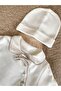 Smoking Suit with Bow Tie Baby Boy Romper & Hat - Ecru - 0-3-6 Months - 100% Cotton - 4