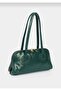 Long Handle Women's Shoulder and Hand Bag Baguette Green - 6
