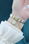 White Daisy Chain Gold Steel Italian Charm - 2