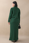 Emerald Knitwear Set with Jacket and Dress - 4
