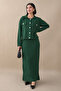 Emerald Knitwear Set with Jacket and Dress - 6