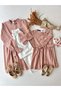 Orange Crisp Poplin Tunic and Orange Poplin Girls' Dress - 5