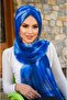 شال جاهز بنمط الباتيك الأزرق من ساكس - 3