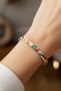 Steel Enamel Women's Bracelet 18 cm Gold Color Women's Bracelet - 4