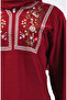 Burgundy Embroidered Sile Cloth Blouse - 0011-01 - 4
