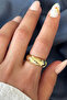 Steel Ring Couture Adjustable Women's Non-Tarnish - 6