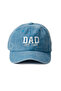 Embroidered 2026 Pink-Blue Mom Dad Hats 2-Pack Mother Father Washable Fabric Hats Cotton Adjustable - 3