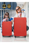 20-Inch Cabin Size ABS Hardside Spinner Luggage Trolley | 10KG Lightweight 4-Wheel Suitcase Red - 5