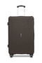 Large 28-Inch ABS Hardside Spinner Luggage Trolley | 30KG Lightweight 8-Wheel Suitcase Grey