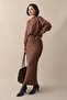 Boydan Bias Double Bitter Brown Knitwear Set - 4