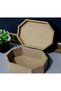 Wooden Octagonal Rectangular Student Box Multi-Purpose Organizer with Lid Raw Hobby Painting Storage Box - 4