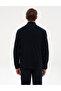 Navy Blue Regular Fit Fleece Cardigan 50314014-Vr033 - 5