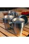 AUTO FAMILY Stackable Stainless Steel Coffee Mug Set with Rack and Mesh Carrying Bag – Pack of 4 - 3