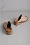 Seç 022 Genuine Leather Women's Slippers Mink - 5