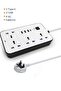 2500w Universal Extension Cord with 4 Power Socket and 3 USB Slots type C PD Charging slot - 3