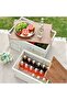 AUTO FAMILY Foldable Plastic Storage Box, Wooden Cover 55L, Thickened Foldable Storage (Black - 55L) - 5