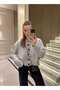 Women's Gray Button Detailed Knitwear Cardigan - 6