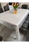 مفرش طاولة - مظهر مطرز بالدانتيل - شفاف - غير مثقوب - PVC - 8
