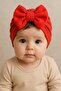 Baby Girl Bonnet with Bow 2 Pieces - 3