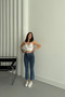 Women's Jeans Loose Spanish Leg Blue Jeans - 3