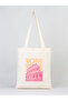Patterned Tote Bag - Artistic Shoulder Bag - Women's Shopping Bag - 4