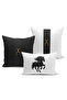Classic Horse Series Double Sided Digital Printed Set of 3 Throw Pillow Covers (Horse)