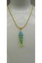 Blue and Yellow Color Trend Fish Necklace - 3