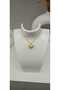 Steel Tarnish-Free Zircon Stone Opening Pearl Detailed Necklace - 5