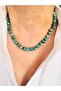Blue Mix 8 mm Natural Stone Necklace 45 cm - 2