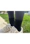 Unisex 3-Piece Towel-Cotton Ankle-Length Black Sports Socks - 2