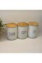 Set of 3 Ceramic Vacuum Lids for Jars