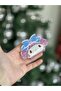 Imported Luxury Cute Big Dog My Melody Kuromi Bone Bright Pink Pearlescent Clothespin Buckle - 3