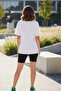 Happiness Text Printed Comfortable Fit Oversize T-Shirt - 2