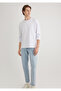 White Long Sleeve T-Shirt Loose Fit / Loose Relaxed Fit 0612488 -620