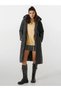 Women's Black Hooded Long Oversized Puffer Coat Hzl22W-Bd151201 - 3