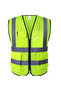 AUTO FAMILY High Visibility Safety Vests with Reflective Strips XXL (Packof 3) - 2
