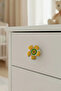 Yellow Daisy Children's Room Furniture Handle - Single Screw - Polyester Cabinet and Drawer Handle