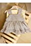 Striped Baby Dress Brown - 2