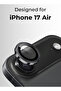 Camera Lens Protector Compatible with iPhone 17 Air Black Scratch Resistant, HD Clear