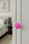 Pink Children's Room Furniture Handle - 55 mm - Abs Plastic Single Button Cabinet and Drawer Handle - 3
