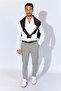 Slim Fit Flamlı Shirt - White |   Mes111363-01 - 6