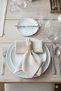 Lona 2-Piece Linen Fabric Serving Presentation Napkin 45X45 Natural