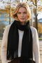 Women's Soft Textured Tasseled Winter Boucle Scarf Shawl - 6