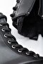 Bianca Women's Boots Thick Serrated Sole Zipper Lace-up Daily Boots - 7