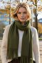 Women's Soft Textured Tasseled Winter Boucle Scarf Shawl - 5