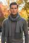 Men's Soft Textured Tasseled Winter Boucle Scarf Shawl - 4