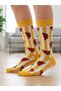 Orange Striped Watermelon Design Socket Socks